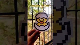 Pixel Art_🐣 #pixelart #chiken #shorts #satisfying