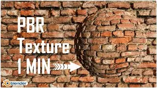 Blender 4.2 Tutorial: PBR Texturing in 1 minute