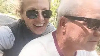 Riding on a red triumph motorcycle! Best day of my life!!