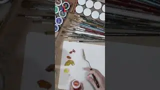 Палитра для работы с гуашью