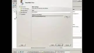Creating a New Mail User in Exchange 2007