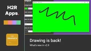 Drawing is back! // What's new in H2R Graphics 2.9