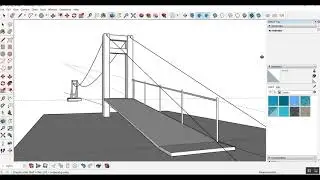 How I draw 3D Model of Hanging Bridge (Part 2)