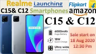 Realme C15 & Realme C12 - Official Specification & Price in India | 18th August India Launch | Reds