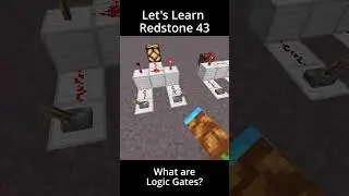 What are Logic Gates | Let's Learn Redstone 43 | Minecraft Bedrock Redstone Tutorial