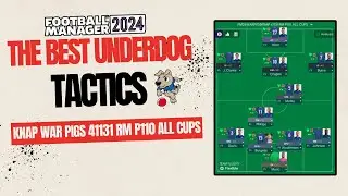 The Best Underdog Tactic on FM24 - Knap WAR PIGS 41131 RM  P110 ALL CUPS - Football Manager 2024