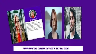Animated card book effect with html and css