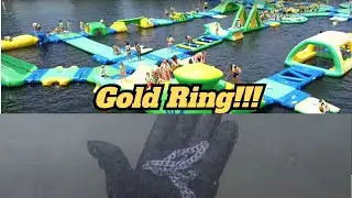I Found GOLD and SILVER! Scuba diving under a floating water park!