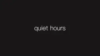 quiet hours