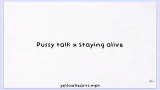 Pussy talk x Staying alive mashup edit audio - City girls ft Doja Cat/Bee Gees