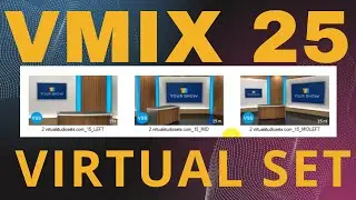 vMix 25 virtual set Tutorial | 3D Virtual Set | How to use a virtual set | vMix 25 New features