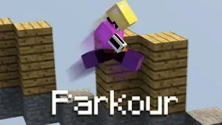 Using parkour to win Skywars