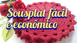 💥Vlog de crochê💥jogo de sousplat fácil e econômico.