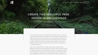 Beautiful Page Layout In Squarespace