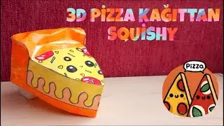 🍕3D Pizza Kağıttan Squishy Yapımı🍕| Making 3D Pizza Paper Squishy | Ebrar Yazıcı