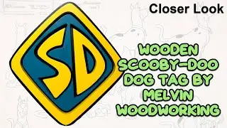 Scooby-Doo Wooden Dog Tag by Melvin Woodworking - Closer Look