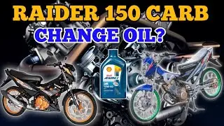 HOW TO CHANGE OIL RAIDER 150 CARB 2022