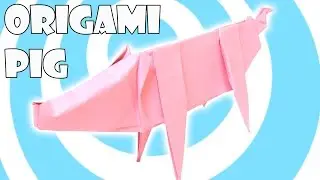 Origami Pig a4 paper  Easy Video Tutorial (Origamite)