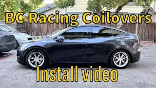 BC Coilovers Install | Tesla Model Y and 3
