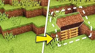 MİNECRAFT GİZLİ MAĞARA EVİ YAPIMI (EN KOLAY ŞEKLİ)