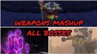 Minecraft Weapons Mashup All Bosses ( Marketplace Map )