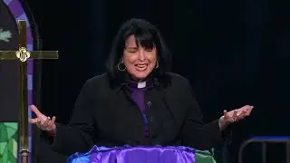 GC delegates pray after Charlotte shootings