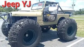 1991 Jeep YJ 4 cylinder On 1 Tons & 54" Boggers