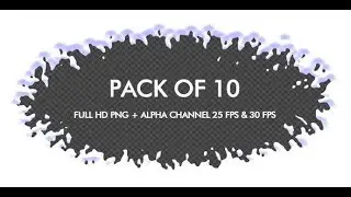 Screen Snow - Round Transition - Pack of 10