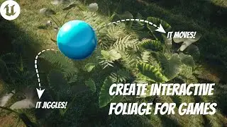 How to Make Interactive Foliage for Games like a Pro? | UE 5 #tutorial  #unrealengine