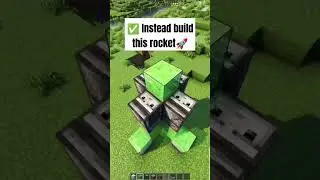 How to build realistic rocket in minecraft | Working rocket | 