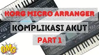 Service Korg Micro Arranger KOMPLIKASI akut PART 1