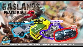 Gaslands Battle Report #5 | Death Race | Fatal Four | Paolo, Martin, Santi and Jan