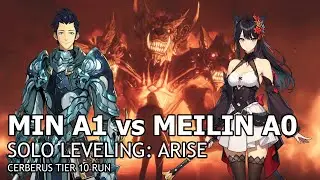 [Solo Leveling:Arise Global F2P] Min Byung-Gu A1 vs Meilin Fisher A0 vs Cerberus Tier 10