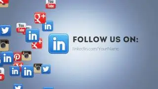 social icon floating linkedin