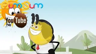 YTP AumSum paints himself yellow and looks to the sun but it hurts his eyes