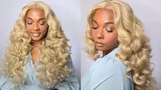 Big Bouncy Curls! Sensationnel Human Hair Blend BareLace Glueless Full Lace Unit 4 ft SamsBeauty 