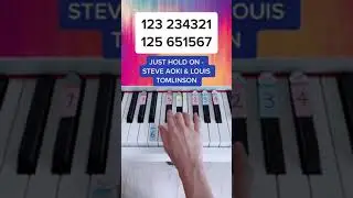 Just Hold On - Steve Aoki & Tomlinson (Piano Tutorial) 