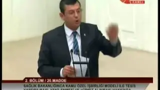 CHP MV ÖZGÜR ÖZEL: HASTANE ZİNCİRLERİNİN ORTAĞI FIRST LADY KİM?