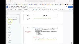 Document Outline in Google Docs