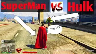 Grand Theft Auto 5 SuperMan Vs Hulk #gaming #gta5 #killergamingchannel
