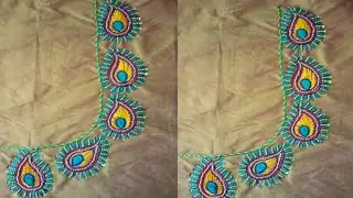 Embroidery design making with normal needle