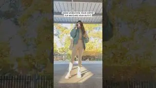 POV: YOUR ACTIVEWEAR MATCHES YOUR COFFEE CUP #ootd #activewear #fashion