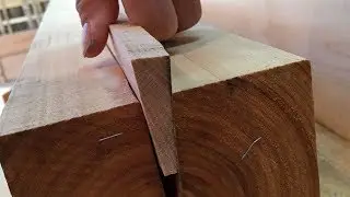 宮大工が職人技で教える初心者のための背割れ埋め木のやり方動画　Traditional Japanese Carpentry Technique