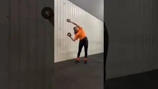 Lateral press to overhead (alternating)