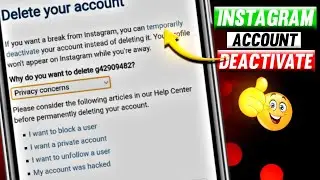 How to deactivate Instagram account 2023 || Instagram account deactivate kaise kare ||