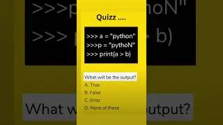 😱 Python String Comparison Trick You Never Knew! | Python Quiz Challenge 🧠💻 