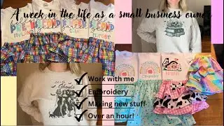 A Week in the Life as a Business Owner / Etsy Shop Vlog/ Hour Long Vlog / Small Business Motivation