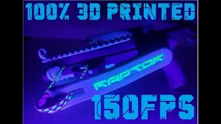 Raptor Reverse Draw Mini Crossbow Pistol 3D Printed Limb Springs