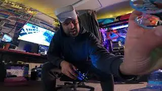 Tiny Whoop flying an FPV drone  in my office