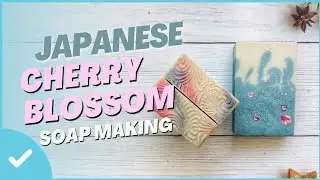 Japanese Cherry Blossom Soapmaking - using Drop Swirl, Soap Dough & Silicone Texture Matt